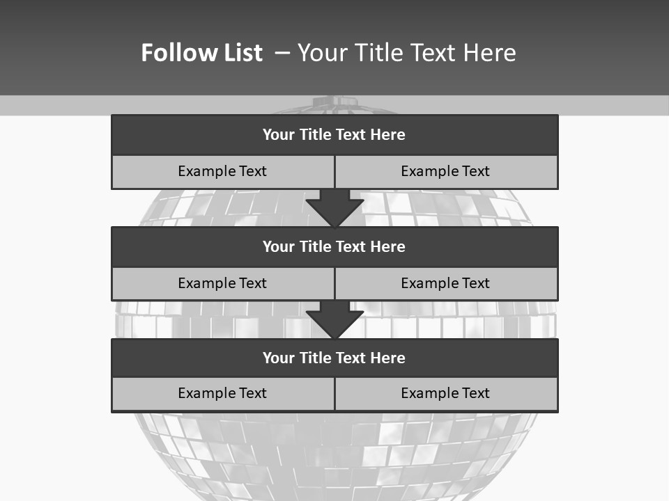 Clubbing Shape Reflect PowerPoint Template