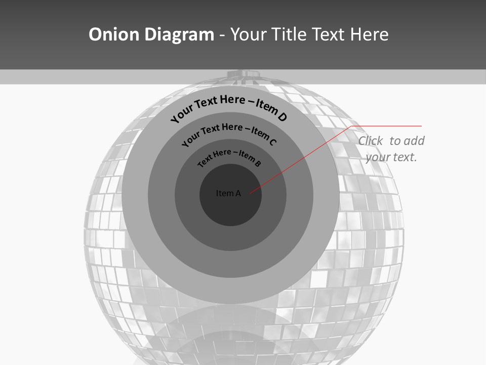 Clubbing Shape Reflect PowerPoint Template