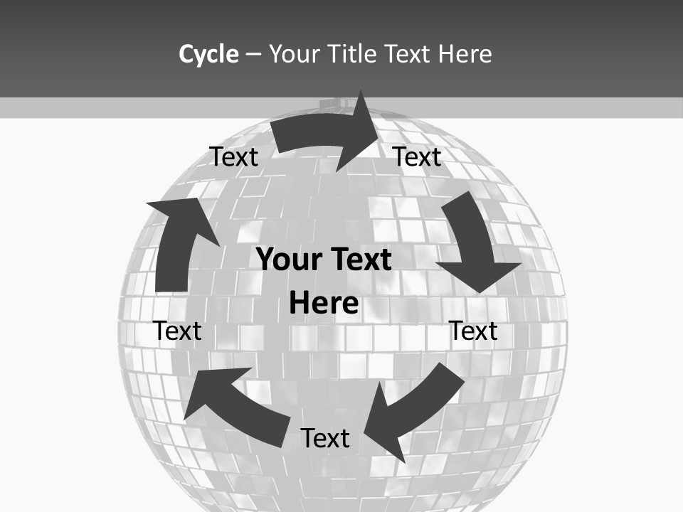 Clubbing Shape Reflect PowerPoint Template