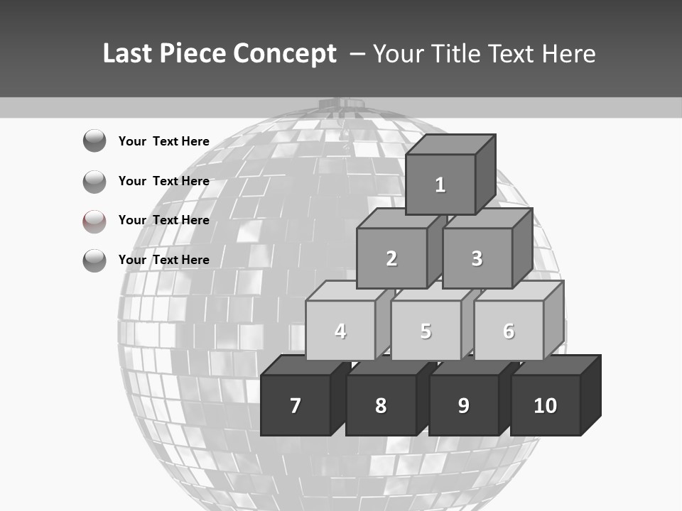 Clubbing Shape Reflect PowerPoint Template