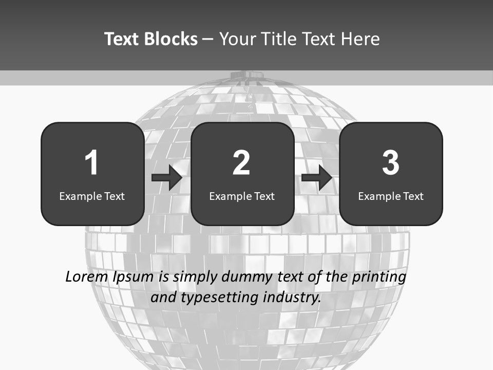 Clubbing Shape Reflect PowerPoint Template