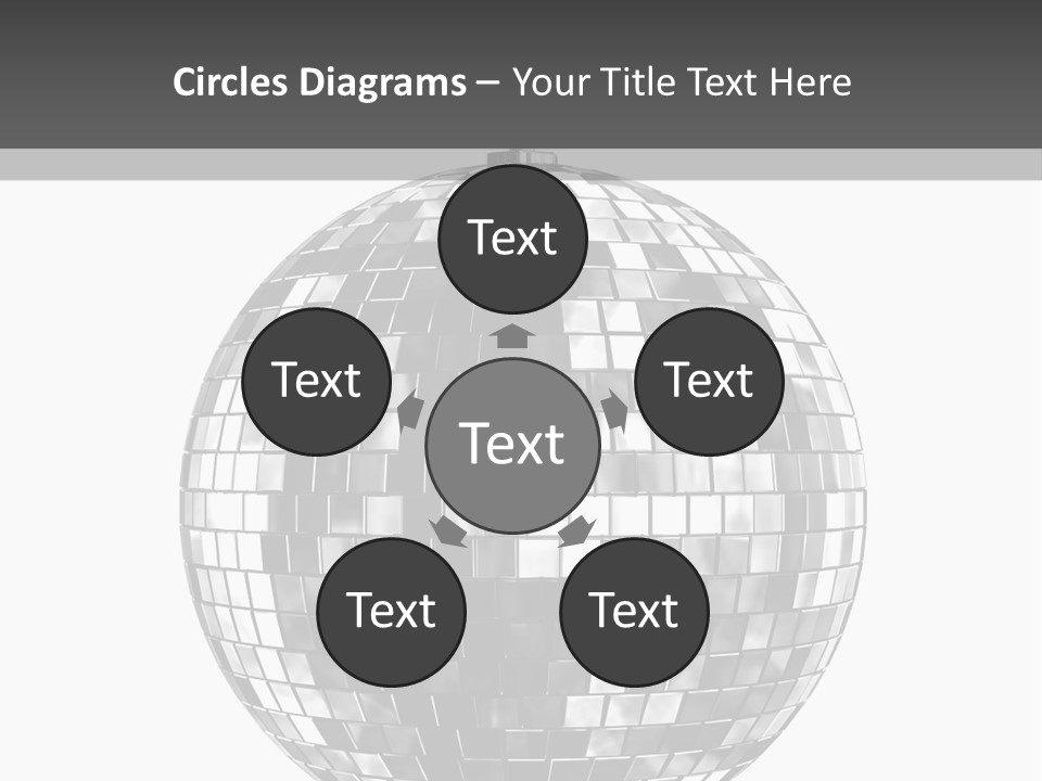 Clubbing Shape Reflect PowerPoint Template