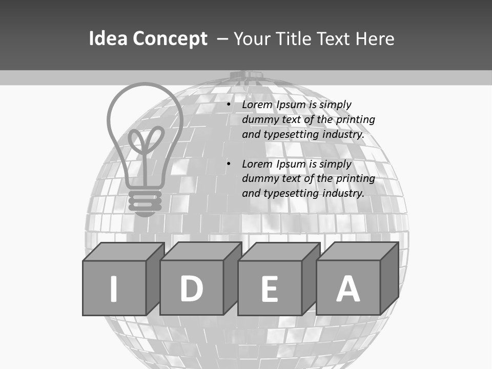 Clubbing Shape Reflect PowerPoint Template