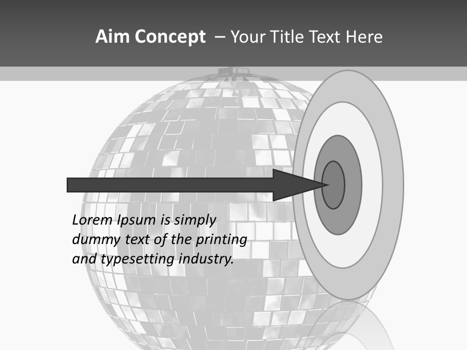Clubbing Shape Reflect PowerPoint Template