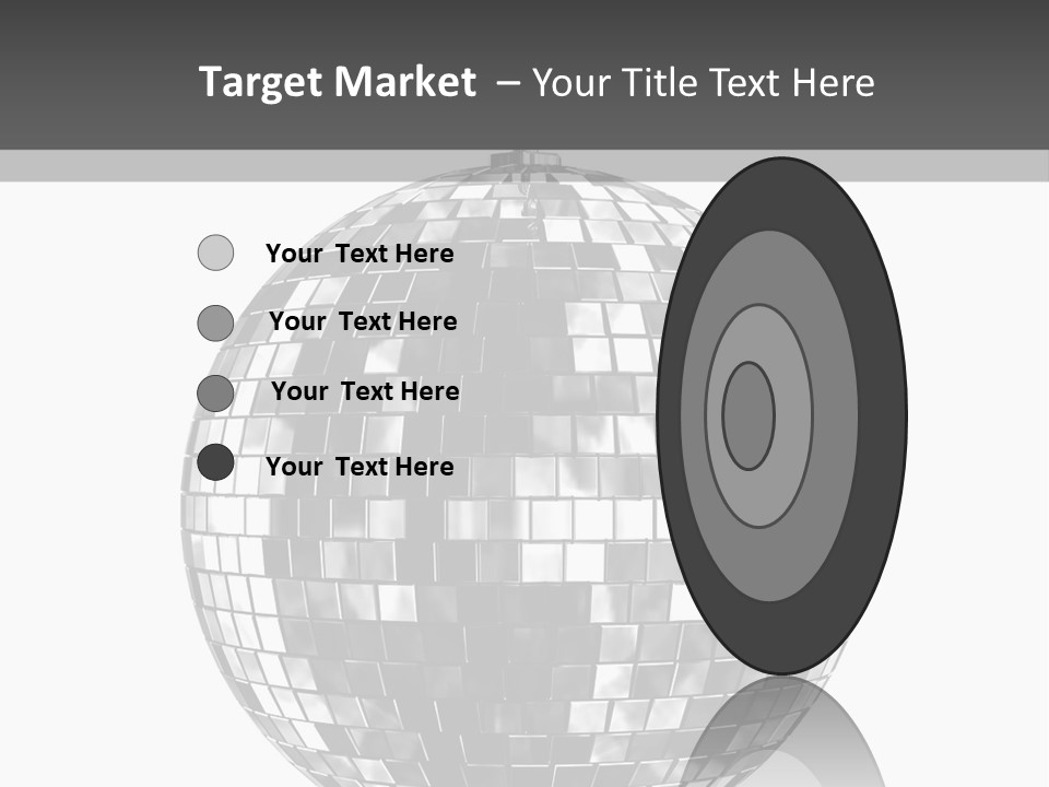 Clubbing Shape Reflect PowerPoint Template
