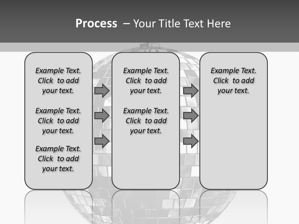 Clubbing Shape Reflect PowerPoint Template