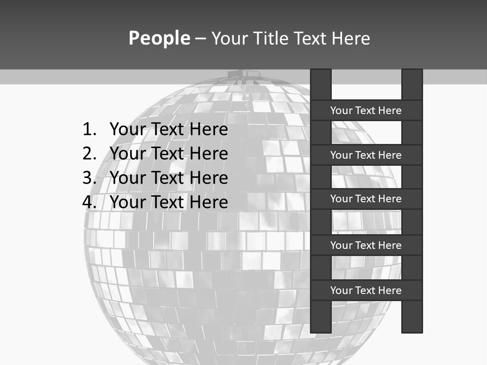 Clubbing Shape Reflect PowerPoint Template