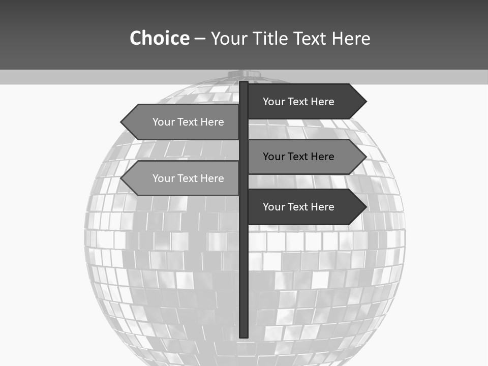 Clubbing Shape Reflect PowerPoint Template
