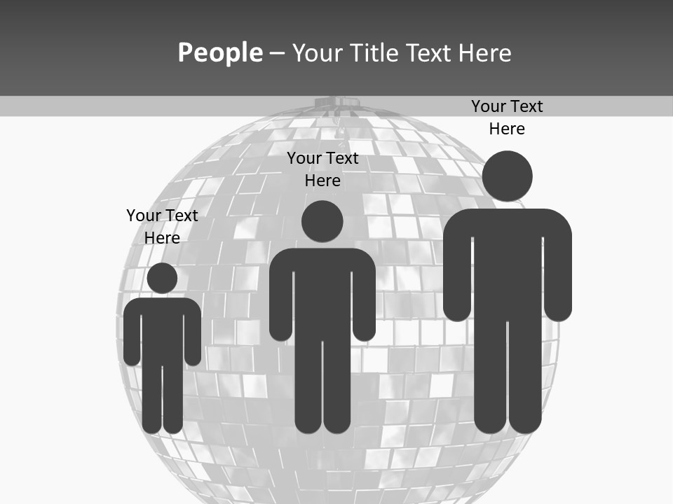 Clubbing Shape Reflect PowerPoint Template