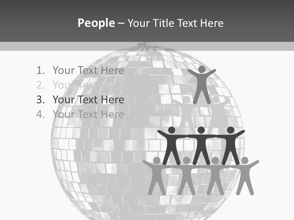 Clubbing Shape Reflect PowerPoint Template