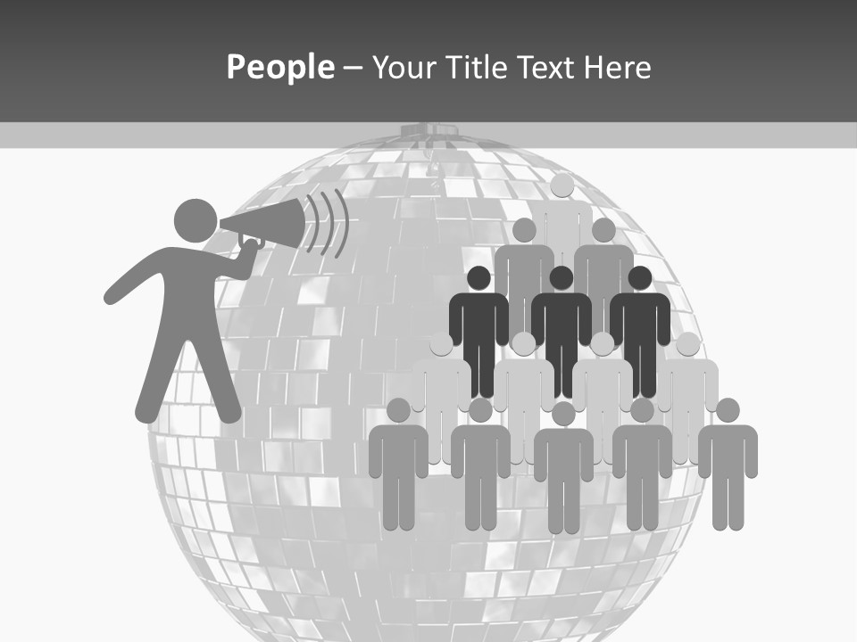 Clubbing Shape Reflect PowerPoint Template