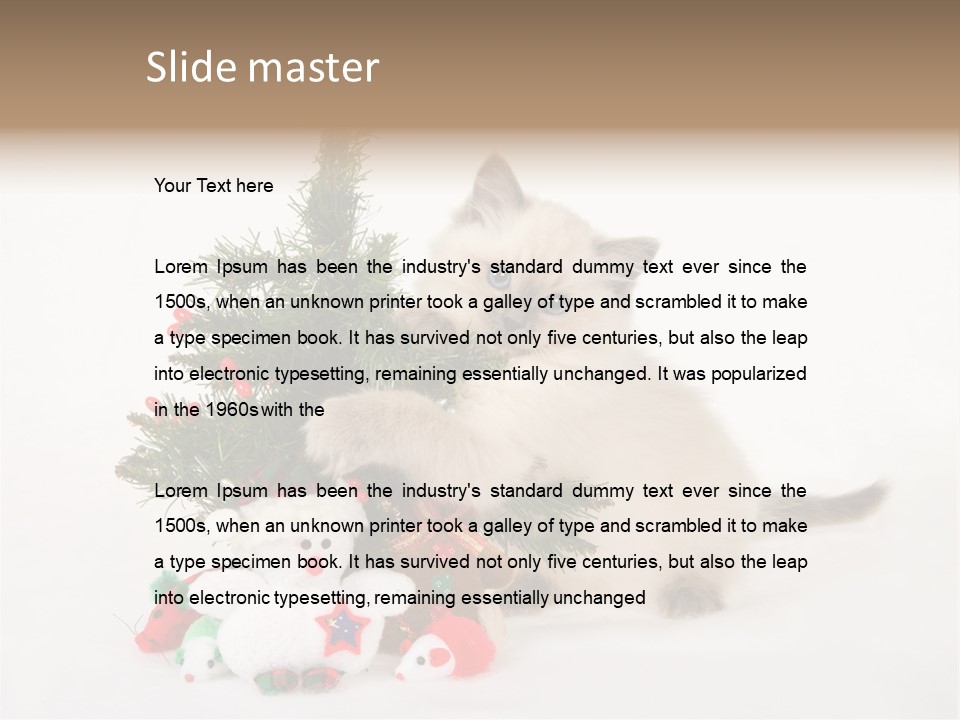 Energetic Miniature Cute PowerPoint Template