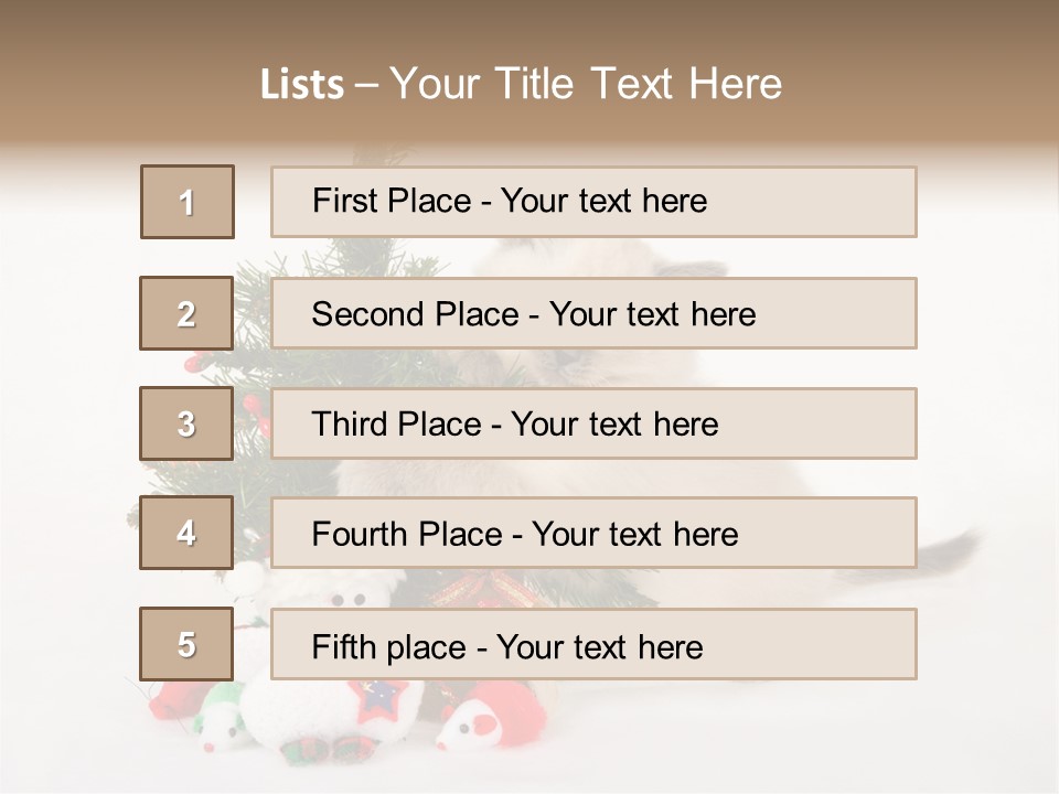 Energetic Miniature Cute PowerPoint Template