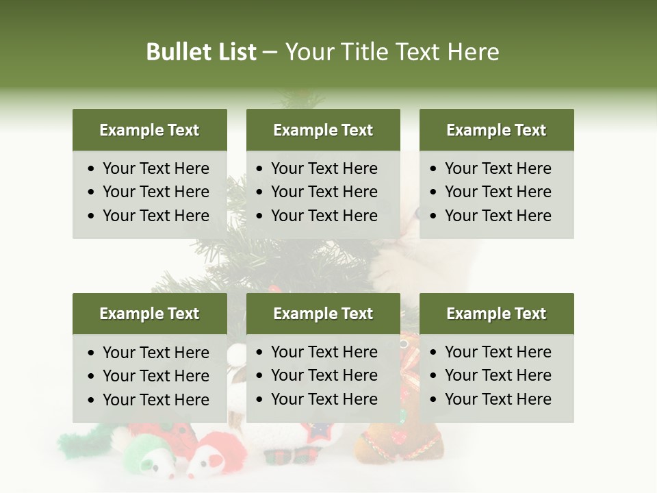 Snow Cats Tree PowerPoint Template