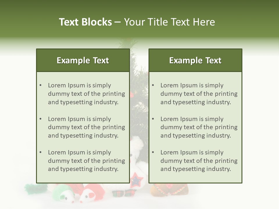 Snow Cats Tree PowerPoint Template