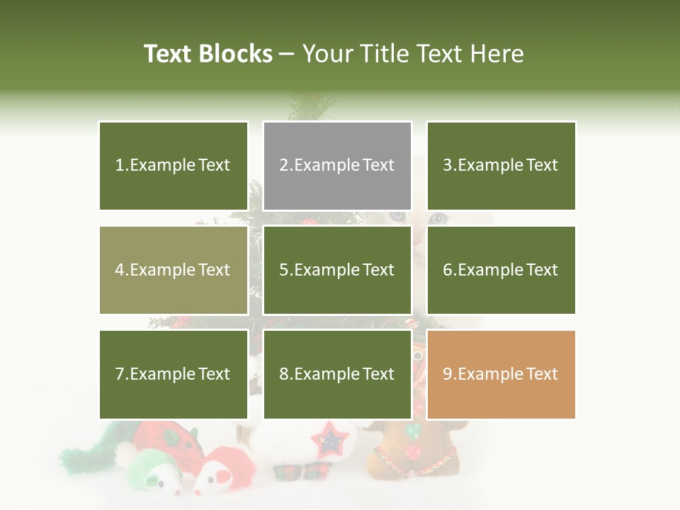 Snow Cats Tree PowerPoint Template