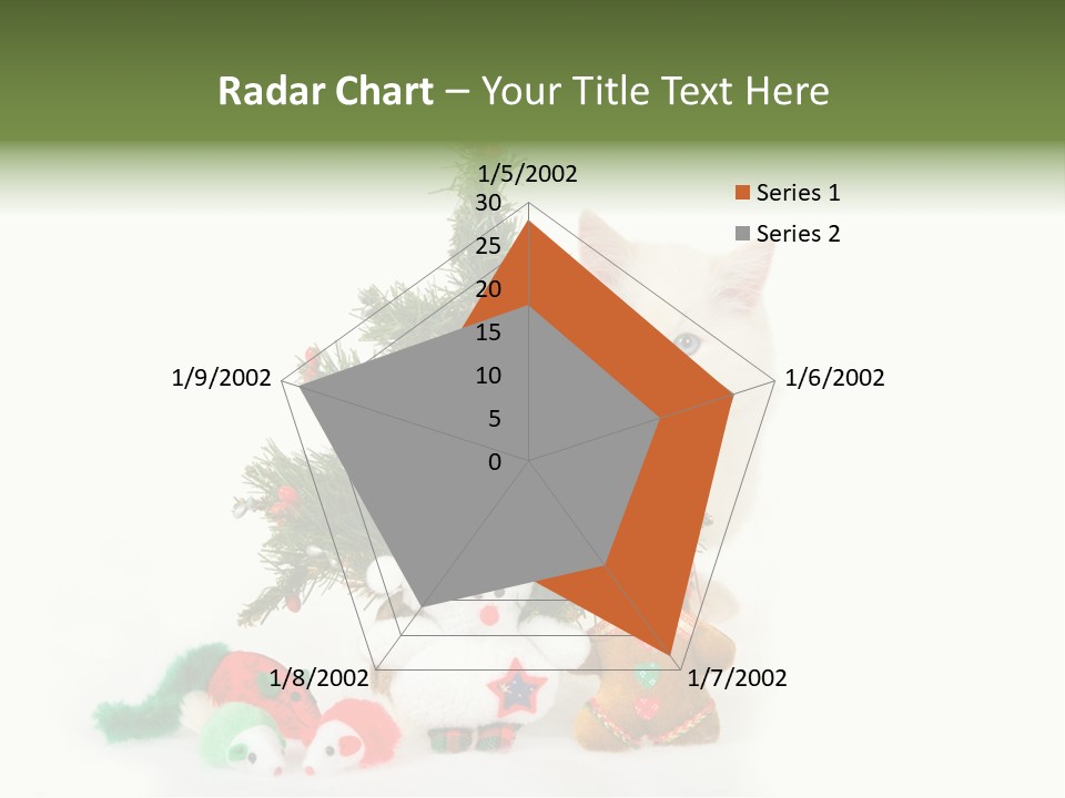 Snow Cats Tree PowerPoint Template