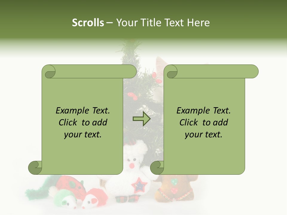 Snow Cats Tree PowerPoint Template