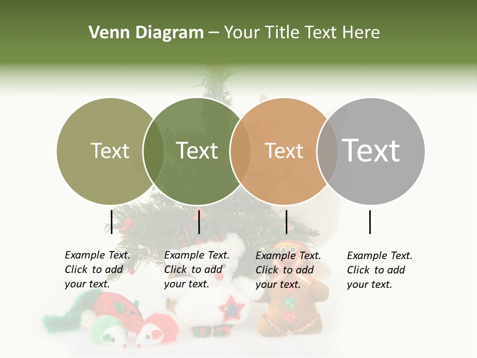 Snow Cats Tree PowerPoint Template