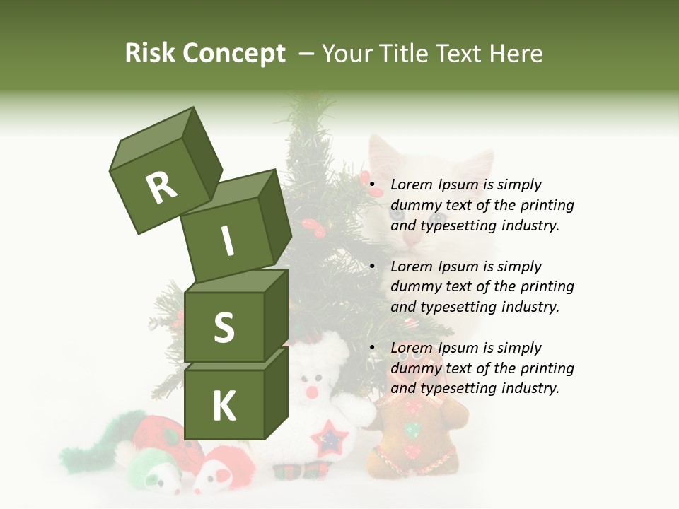 Snow Cats Tree PowerPoint Template