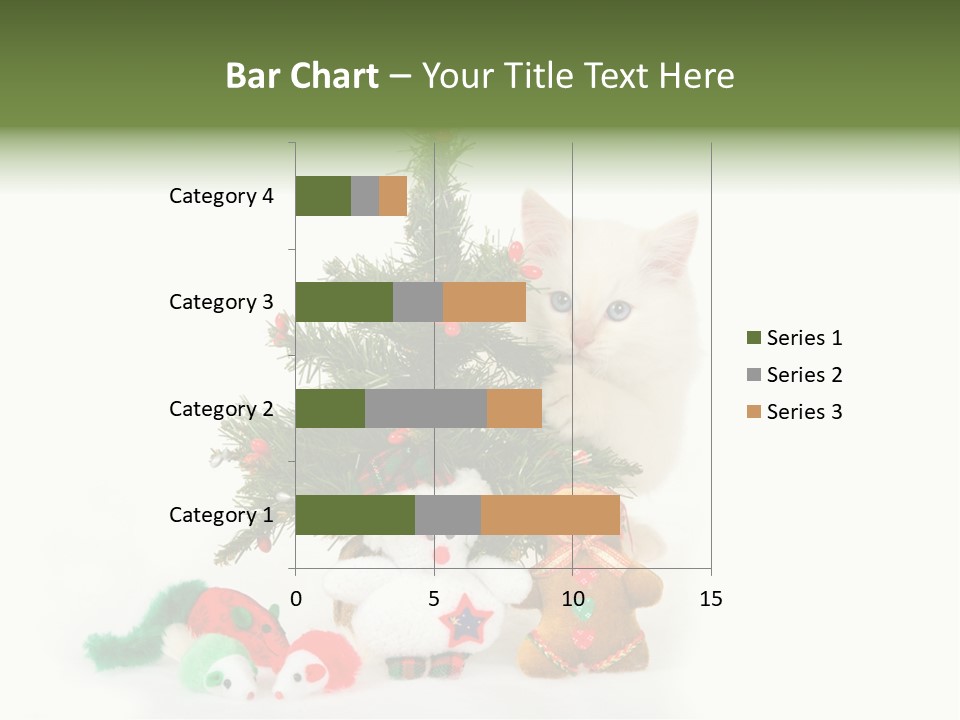 Snow Cats Tree PowerPoint Template