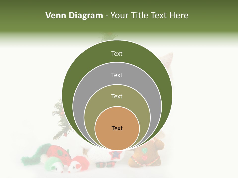 Snow Cats Tree PowerPoint Template