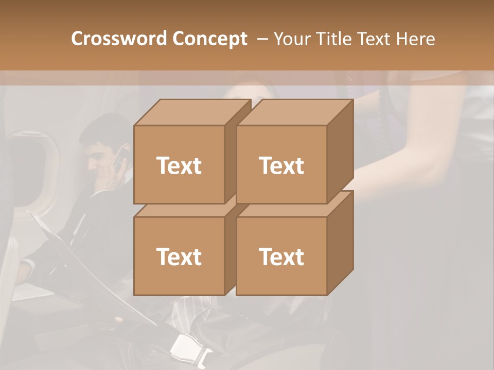 Passenger Inside Businessman PowerPoint Template