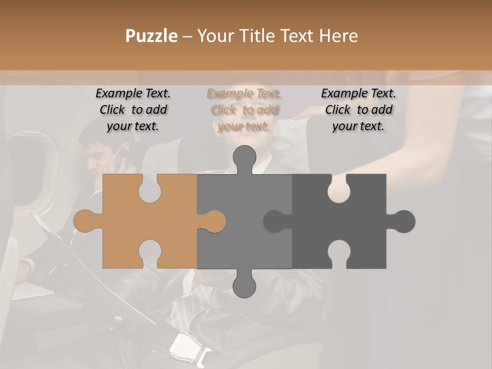 Passenger Inside Businessman PowerPoint Template