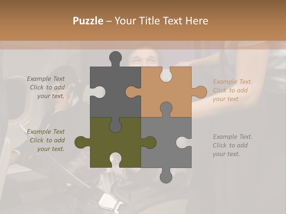 Passenger Inside Businessman PowerPoint Template