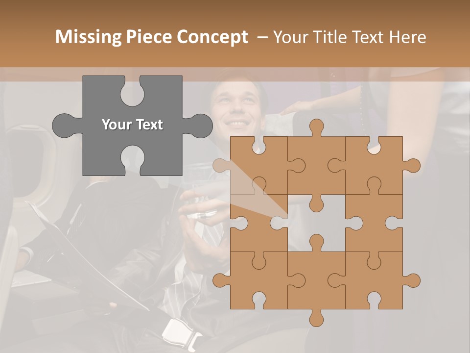 Passenger Inside Businessman PowerPoint Template