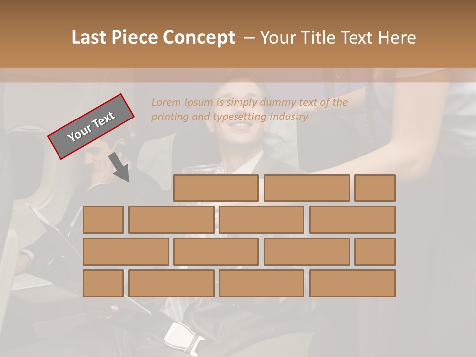 Passenger Inside Businessman PowerPoint Template