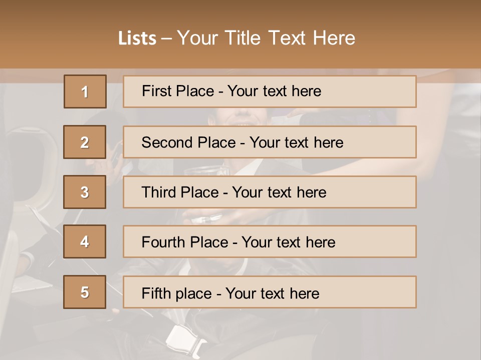 Passenger Inside Businessman PowerPoint Template
