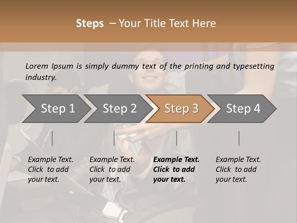 Passenger Inside Businessman PowerPoint Template