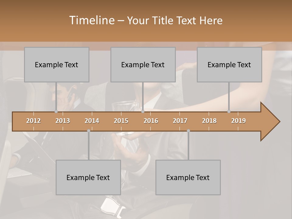 Passenger Inside Businessman PowerPoint Template