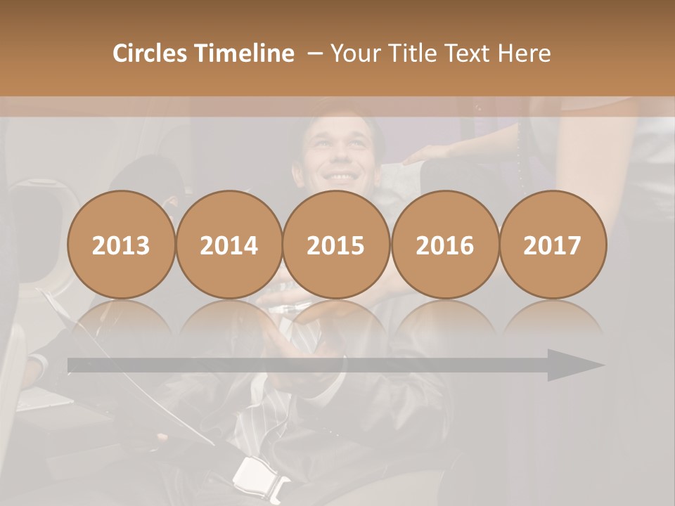 Passenger Inside Businessman PowerPoint Template