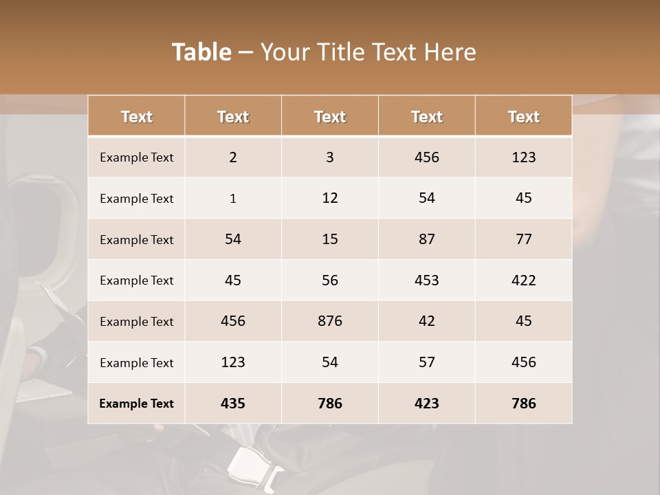 Passenger Inside Businessman PowerPoint Template