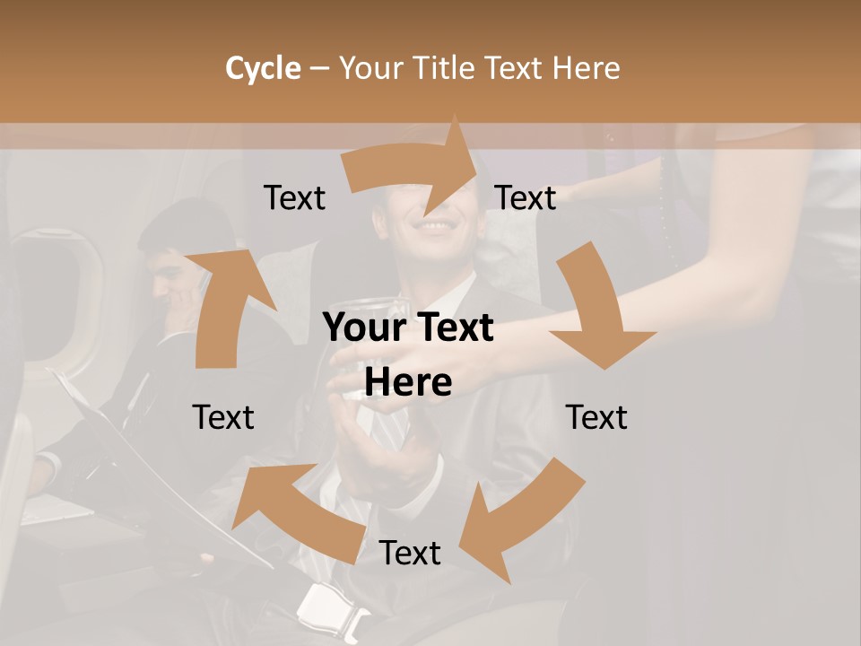 Passenger Inside Businessman PowerPoint Template