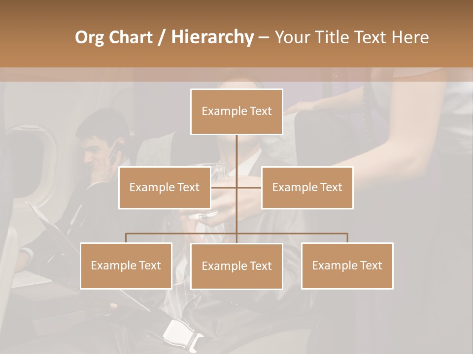Passenger Inside Businessman PowerPoint Template