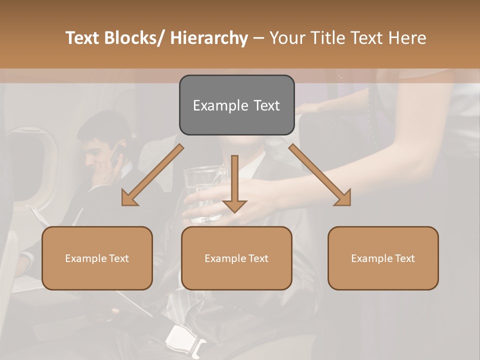 Passenger Inside Businessman PowerPoint Template