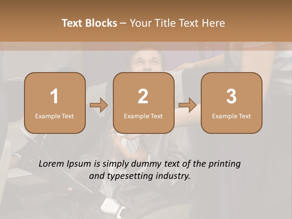 Passenger Inside Businessman PowerPoint Template