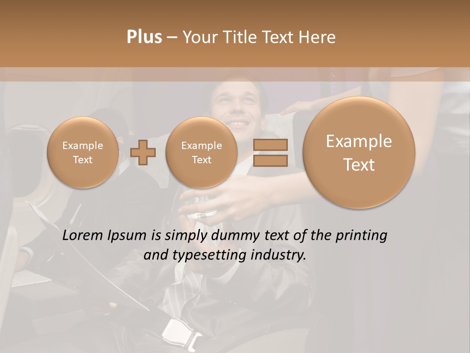 Passenger Inside Businessman PowerPoint Template