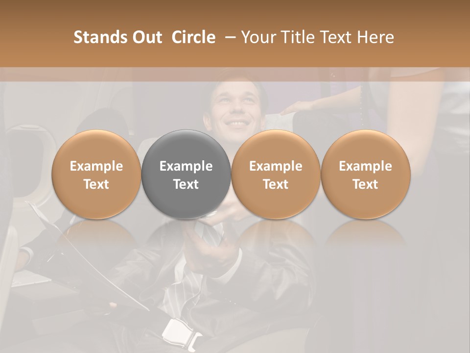 Passenger Inside Businessman PowerPoint Template
