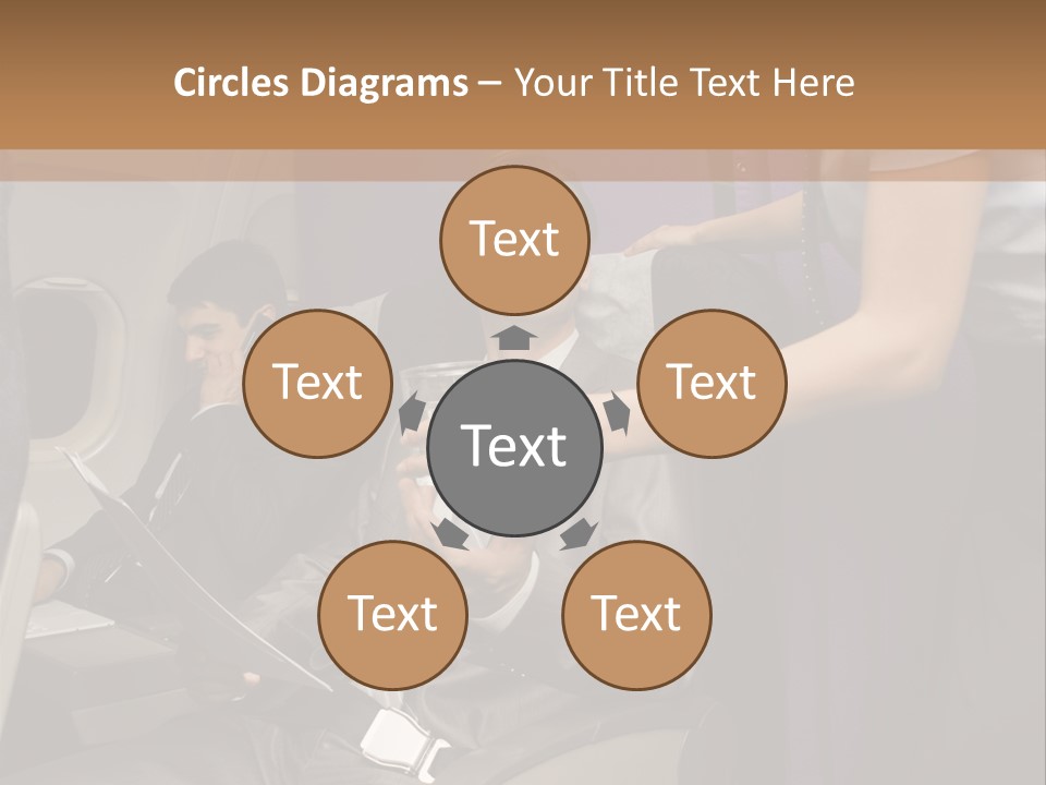 Passenger Inside Businessman PowerPoint Template