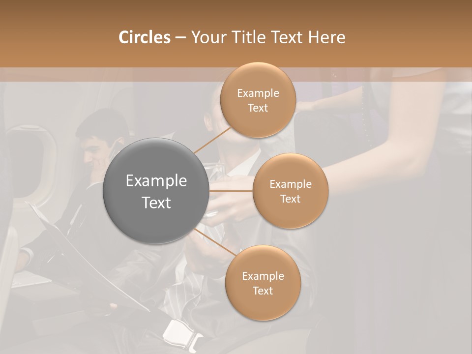 Passenger Inside Businessman PowerPoint Template