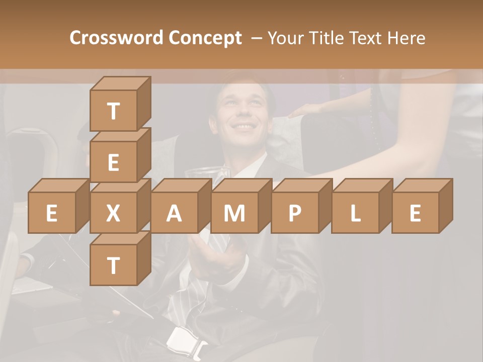 Passenger Inside Businessman PowerPoint Template