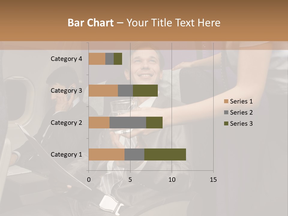 Passenger Inside Businessman PowerPoint Template