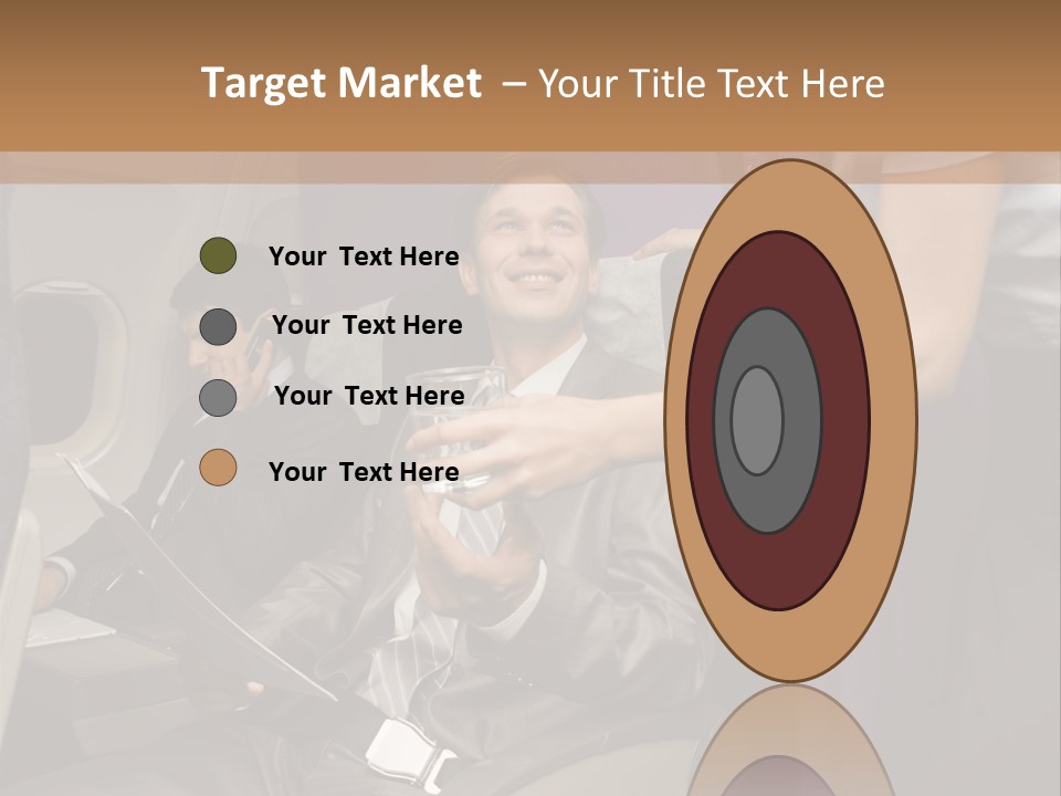 Passenger Inside Businessman PowerPoint Template