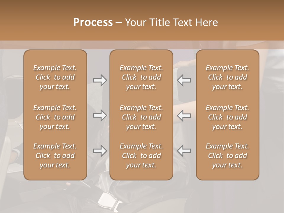 Passenger Inside Businessman PowerPoint Template