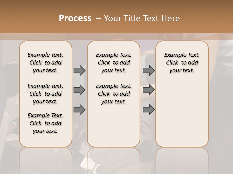 Passenger Inside Businessman PowerPoint Template