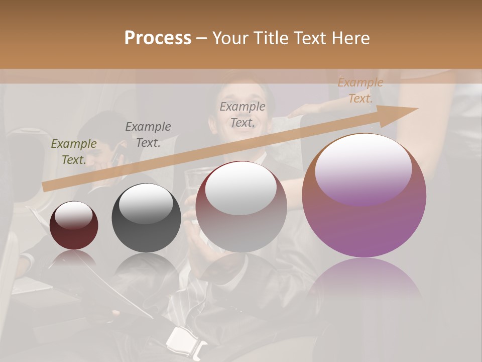Passenger Inside Businessman PowerPoint Template